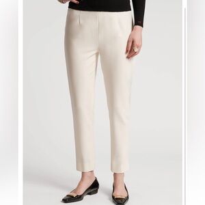 Frances Valentine Cream Cropped Straight Ankle Lucy Pants